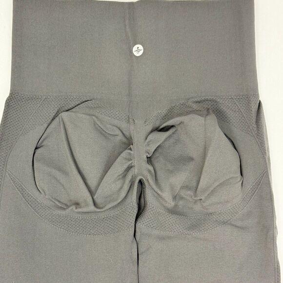 HALARA Seamless Flow Tummy Control Butt Lifting Leggings S 7/8 Gray NEW B84 - Picture 4 of 6